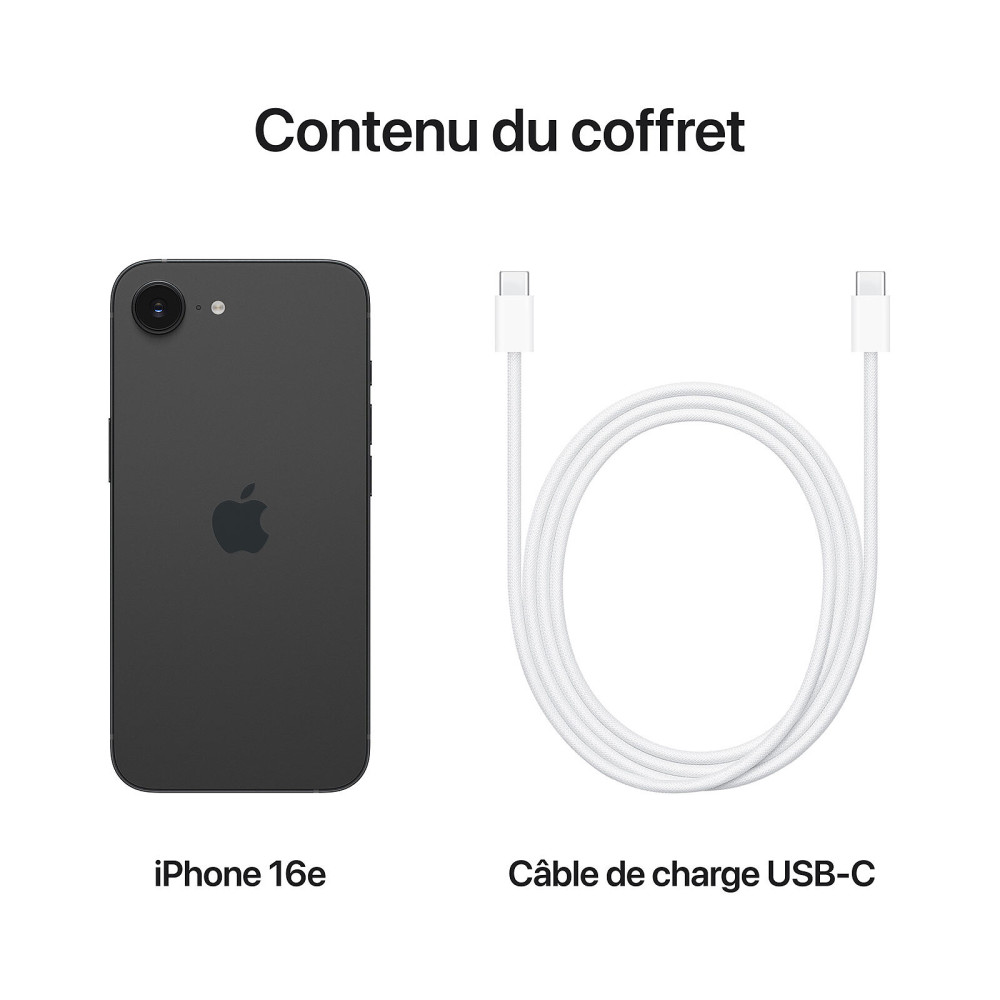 SMARTPHONE APPLE IPHONE 16E / 128 GO / BLACK