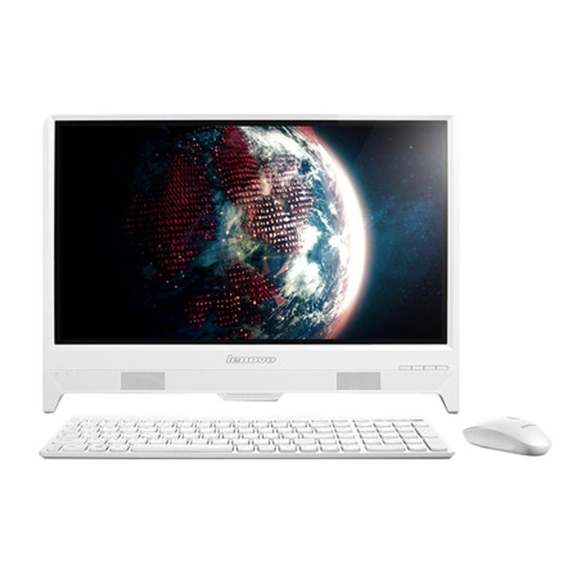 Pc de bureau Lenovo C260 / Quad Core / 4Go / Blanc