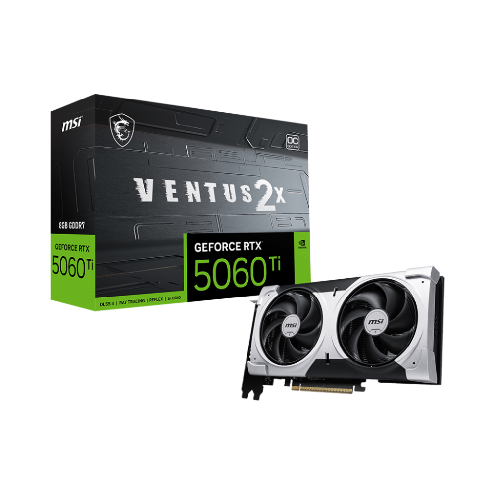 Carte graphique MSI GeForce RTX 5060 Ti VENTUS 2X OC PLUS / 8 Go GDDR7