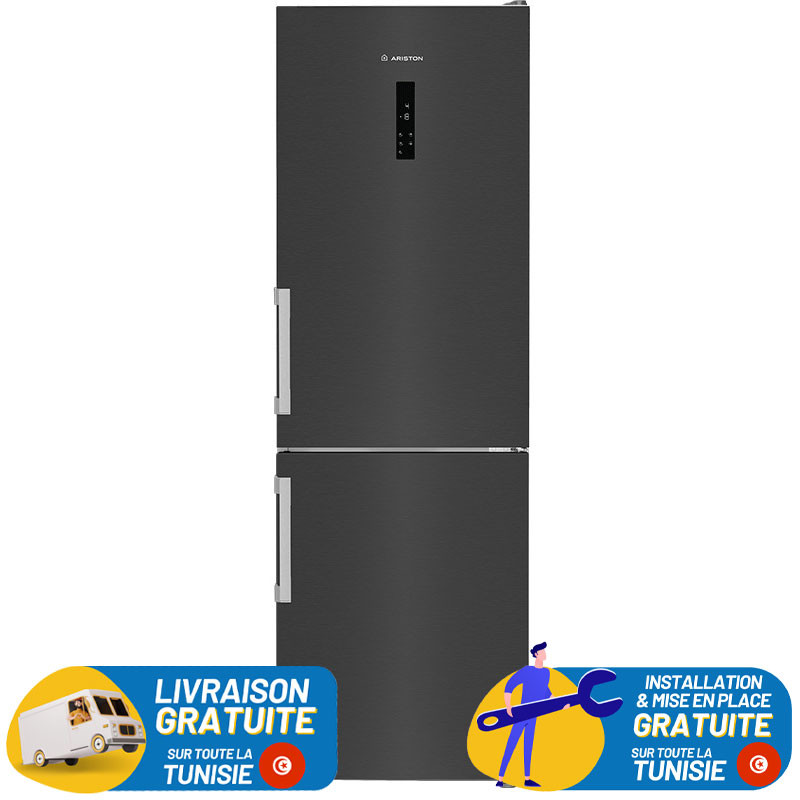 RÉFRIGÉRATEUR ARISTON COMBINE 350 Litres No Frost / INOX / ARB60F6362DXNA