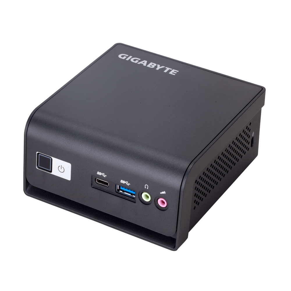 Mini Pc de bureau Gigabyte GB-BMCE-5105 / Intel Celeron N5105 / 4 Go / 256 Go SSD / Wi-Fi / Bluetooth / Noir