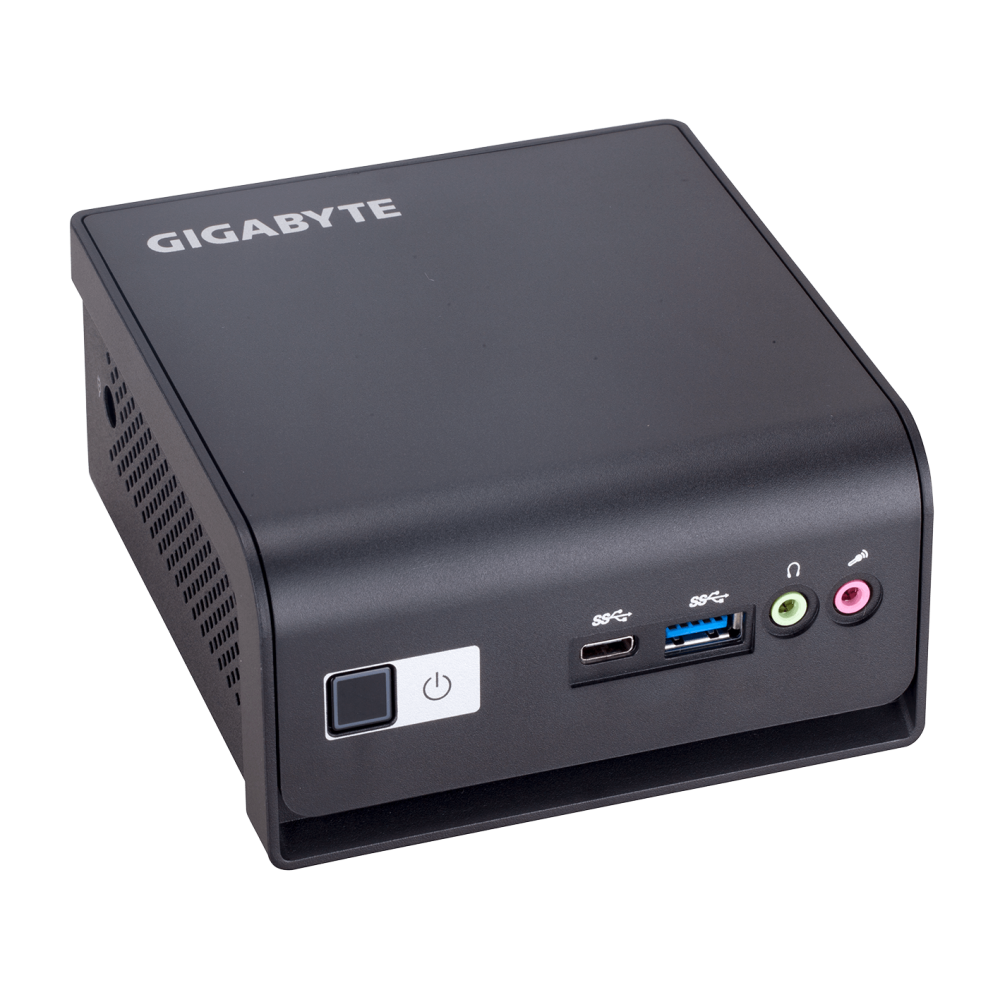 Mini Pc de bureau Gigabyte GB-BMCE-5105 / Intel Celeron N5105 / 4 Go / 256 Go SSD / Wi-Fi / Bluetooth / Noir
