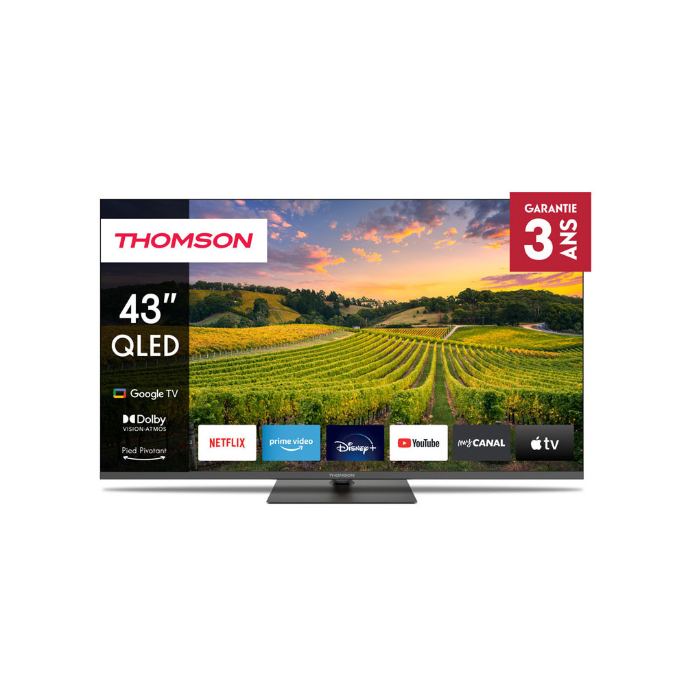 Téléviseur Thomson 43" QLED Google TV / 43QG5C14
