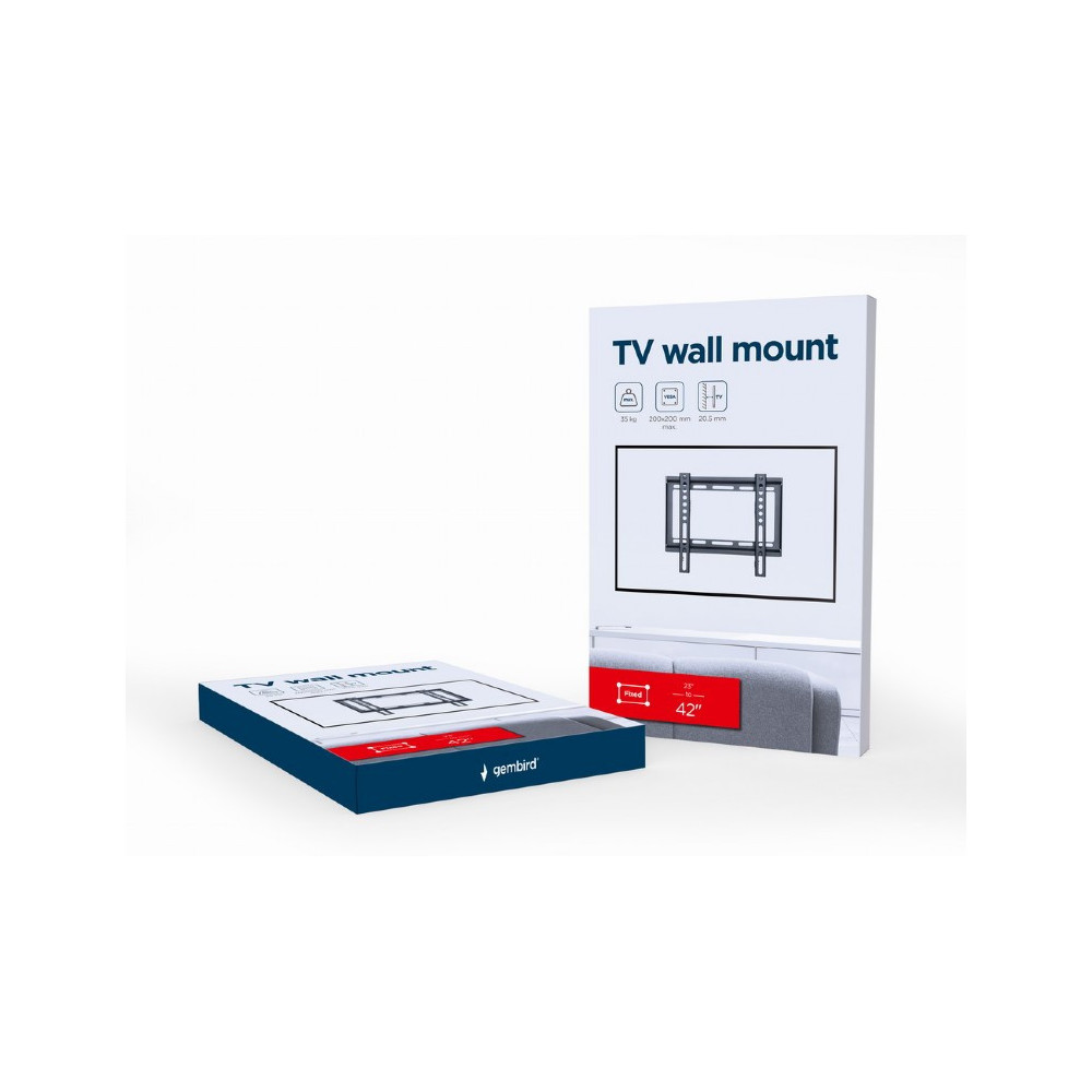 Support mural pour téléviseur Gembird (fixe), 23" - 42"