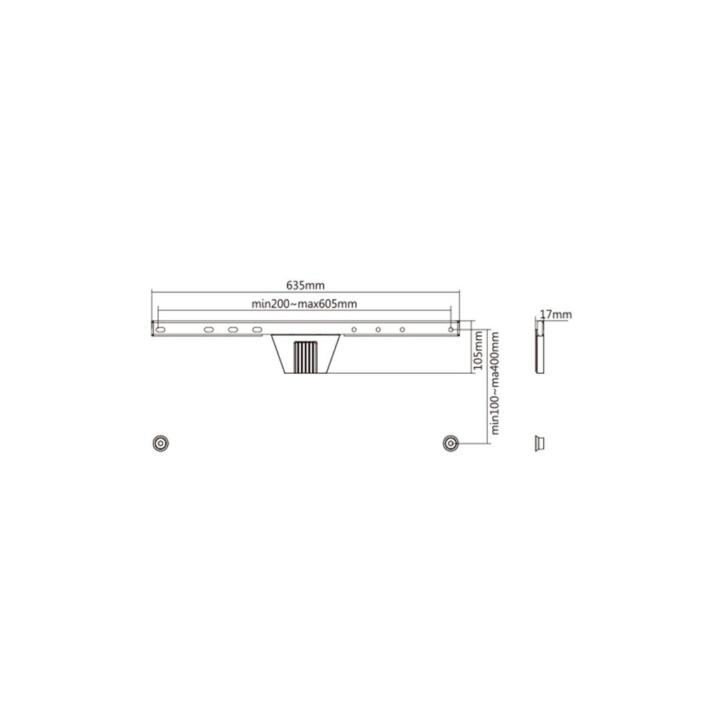 Support mural pour téléviseur mince (fixe) GEMBIRD, 37”-80” (50 kg)