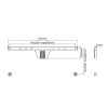 Support mural pour téléviseur mince (fixe) GEMBIRD, 37”-80” (50 kg)