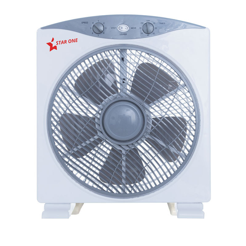 Ventilateur carré Star One avec Pieds / Gris