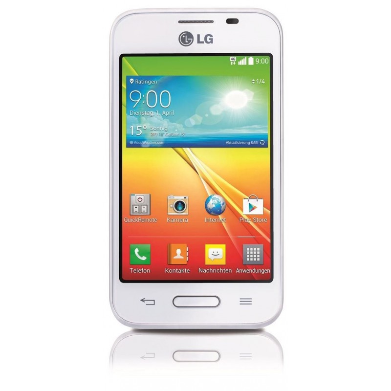 Téléphone Portable LG L40 / Double SIM / Blanc