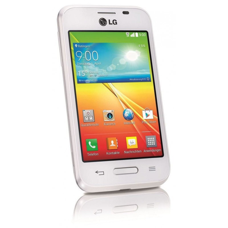 Téléphone Portable LG L40 / Double SIM / Blanc
