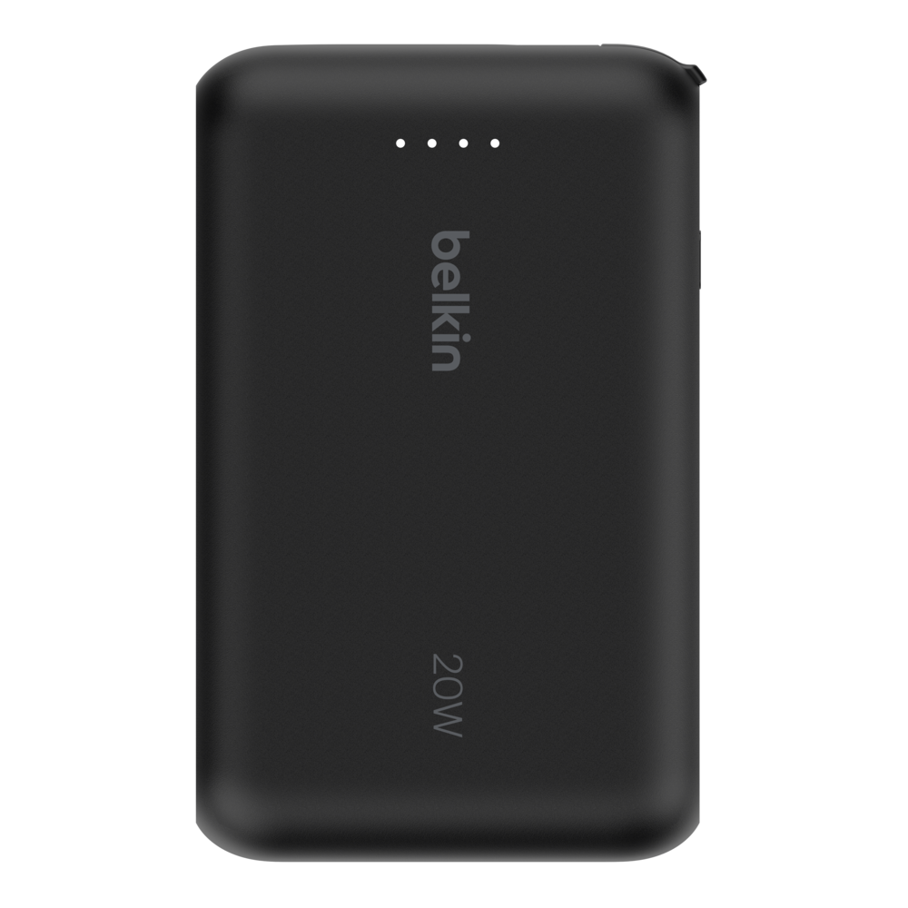 Chargeur portable Belkin BoostCharge 10 000 mAh - 20 W avec câble  intégré - Noir