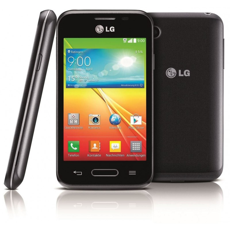 Téléphone Portable LG L40 / Double SIM / Noir