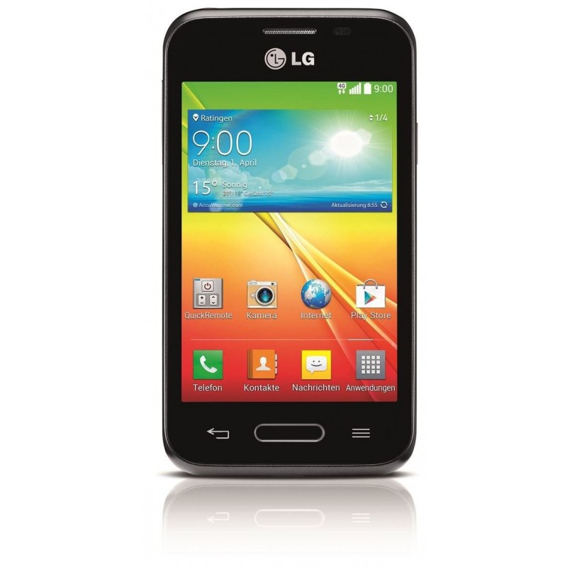 Téléphone Portable LG L40 / Double SIM / Noir