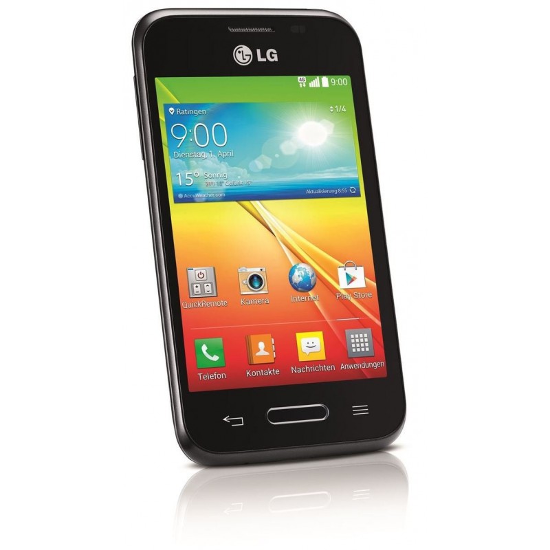 Téléphone Portable LG L40 / Double SIM / Noir