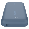 Power Bank Belkin BoostCharge 10 000 mAh / 20 W avec câble  intégré / bleu