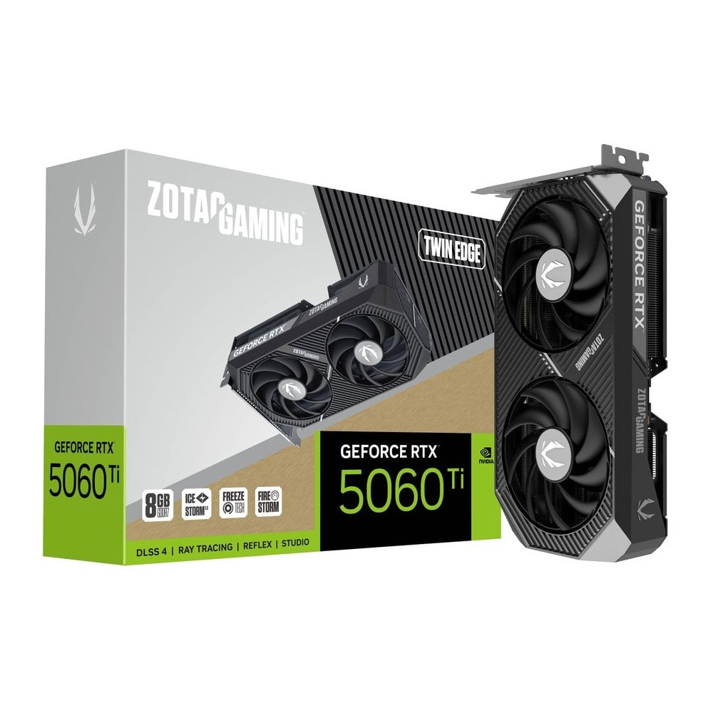 Carte graphique ZOTAC GAMING GeForce RTX 5060 Ti Twin Edge / 8 Go GDDR7