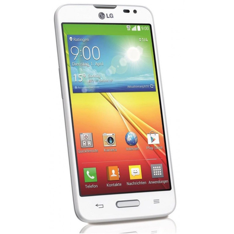 Téléphone Portable LG L70 / Double SIM / Blanc