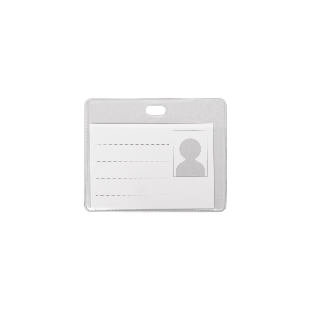 Porte Badge Transparent 90 x 55 mm / Paysage