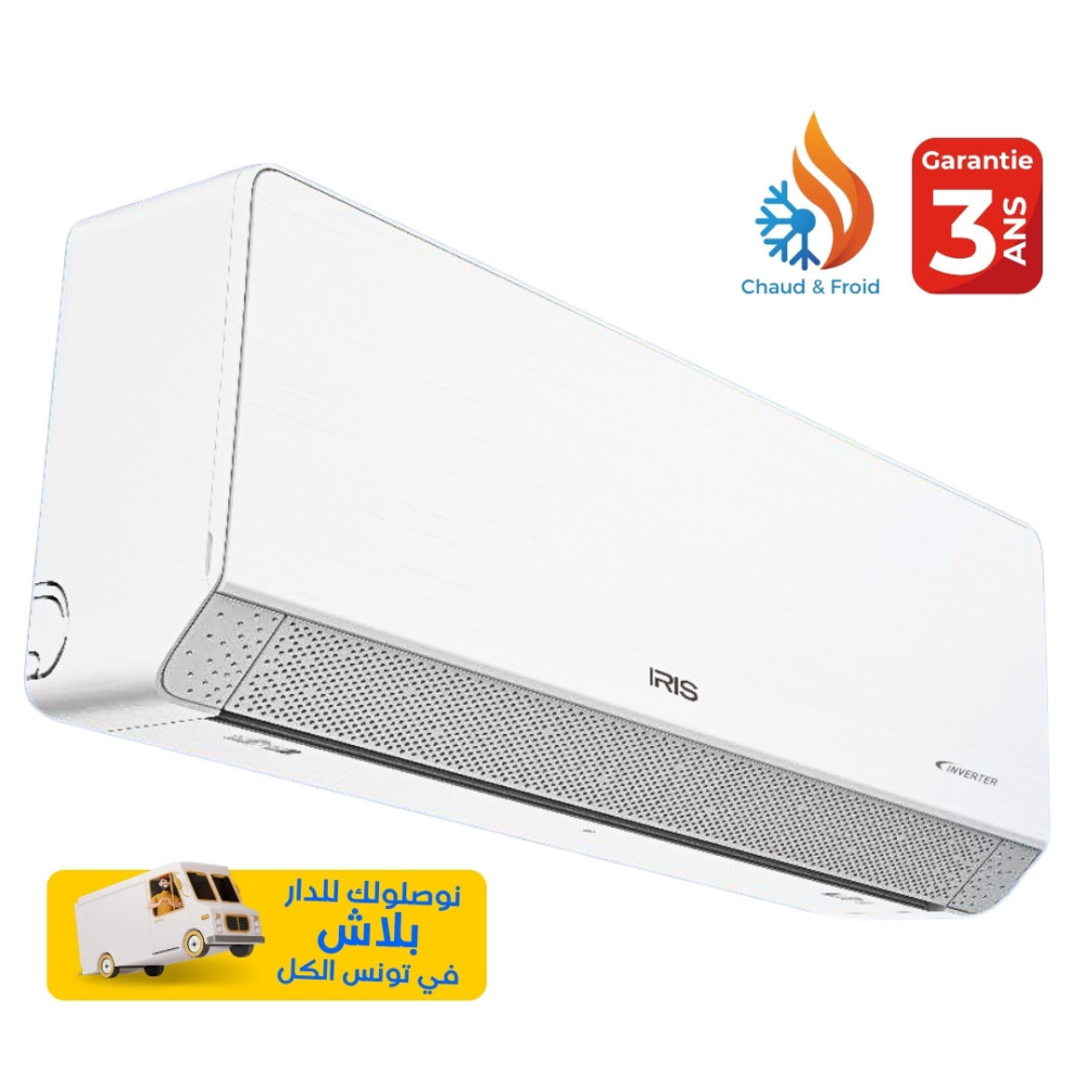 CLIMATISEUR IRIS AZAO+ 12000 BTU INVERTER TROPICALISÉ CHAUD & FROID / Garantie 3 ans