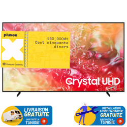 Tv Samsung 70" Crystal UHD 4K Smart TV DU7000 / Noir + un chèque cadeau de 150 DT