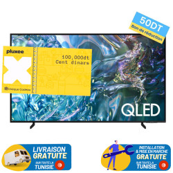 Tv Samsung 55" QLED 4K UHD Smart TV / 50 Hz / Noir + 50DT Bon de réduction + un chèque cadeau de 100 DT
