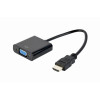 Adaptateur GEMBIRD HDMI vers VGA / port unique / Noir