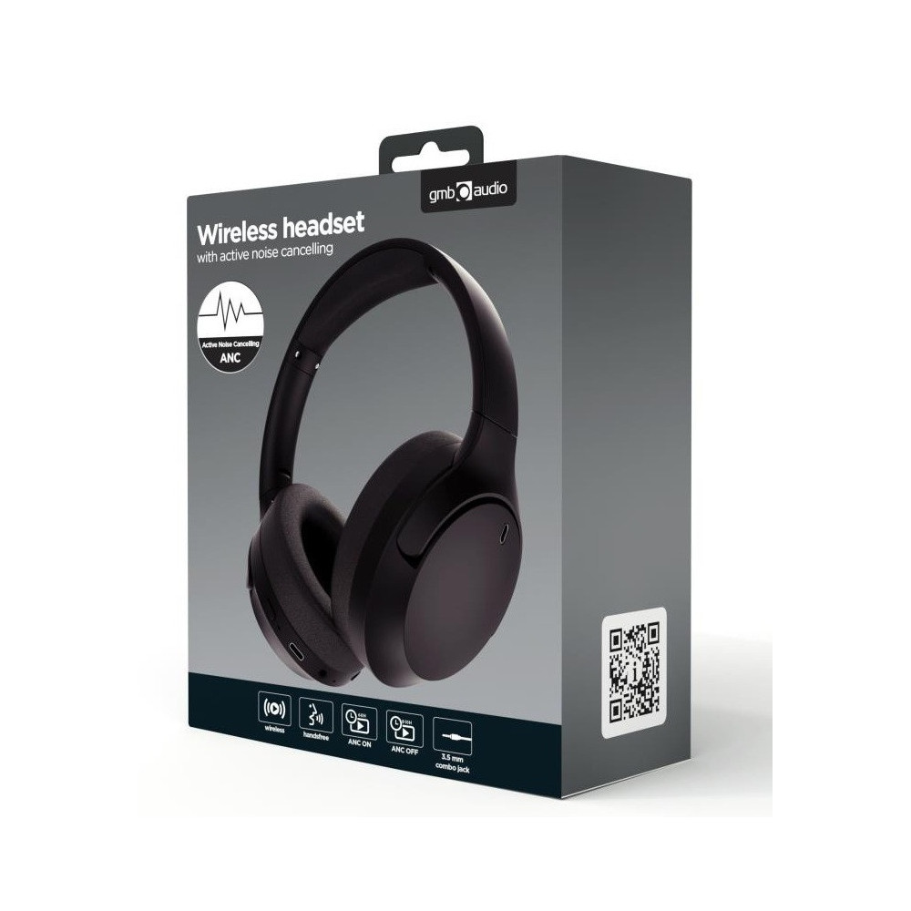 Casque Bluetooth Gembird avec réduction active du bruit (ANC) / BHP-ANC-01