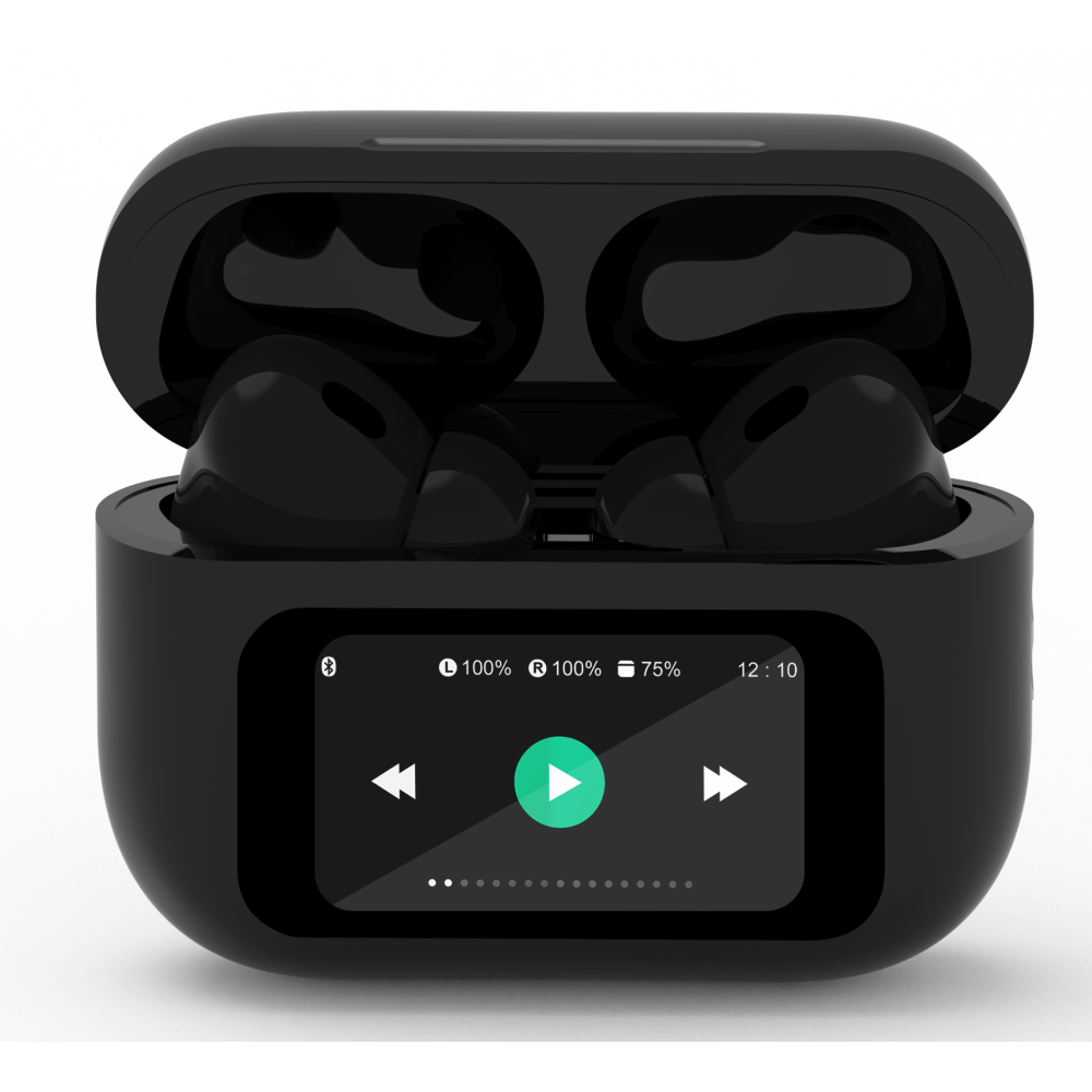 Écouteurs Sans Fil Gembird TWS-LCD-ANC-01-BK Hi-Fi In-ear Noir