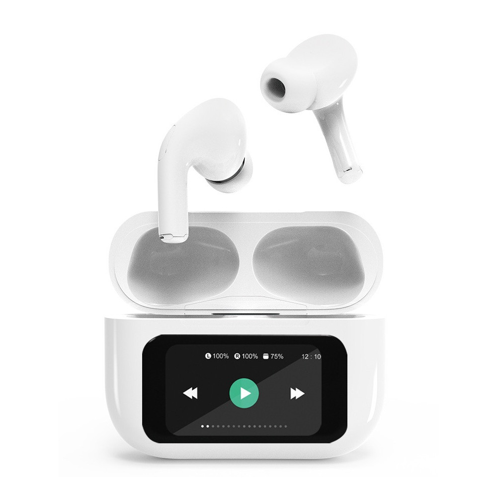Écouteurs Sans Fil Gembird TWS-LCD-ANC-01-BK Hi-Fi In-ear Blanc