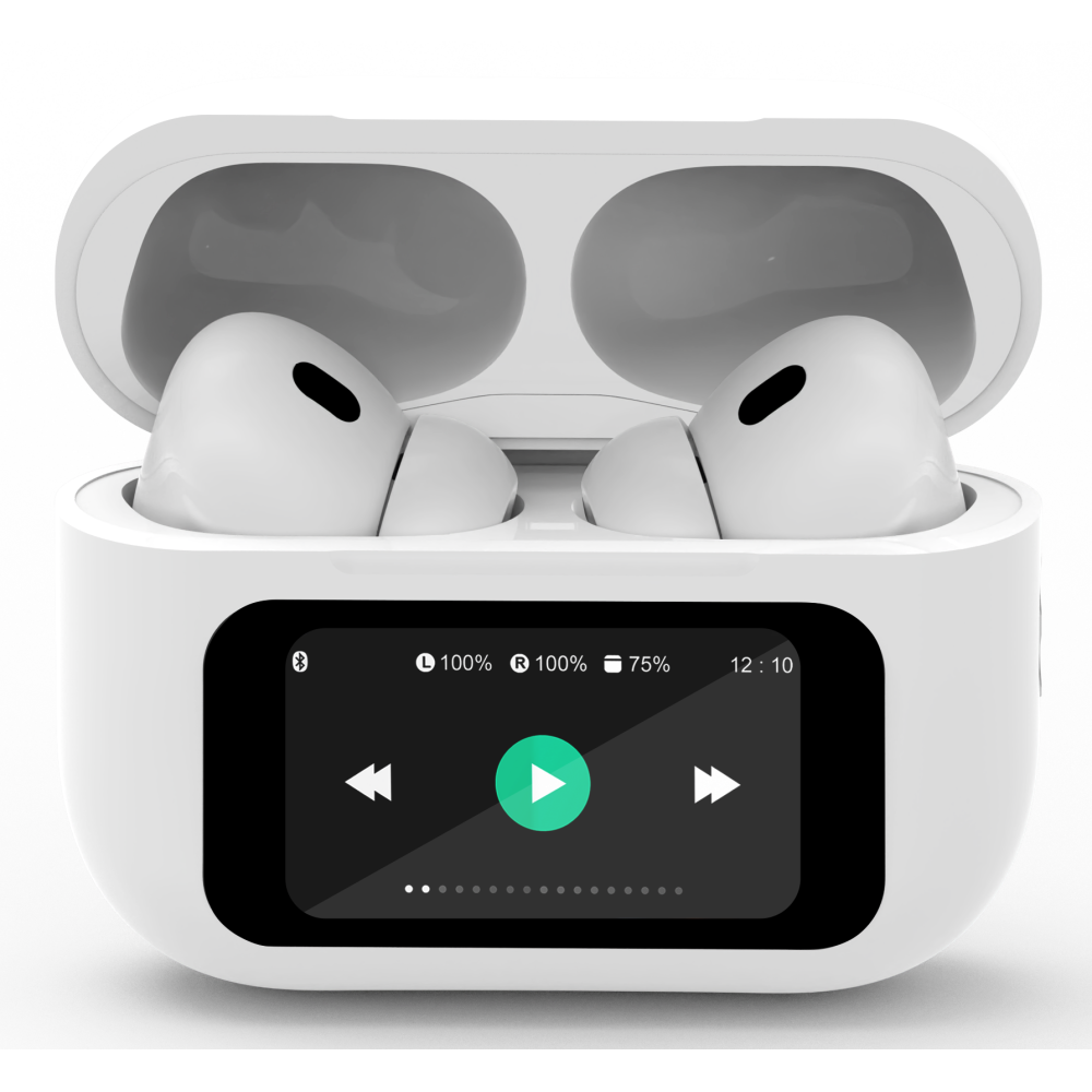 Écouteurs Sans Fil Gembird TWS-LCD-ANC-01-BK Hi-Fi In-ear Blanc