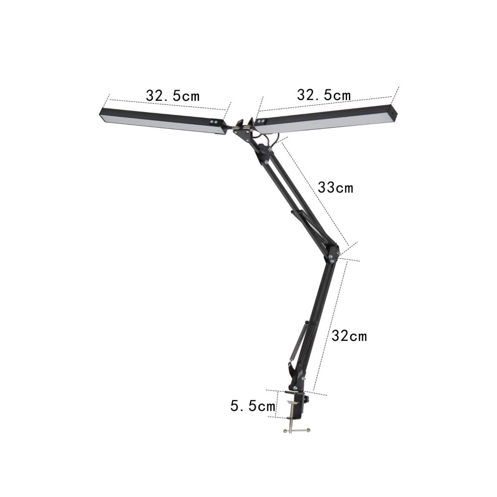 Lampe de bureau PLATINET LAMPA FLEXY2 20W NOIR