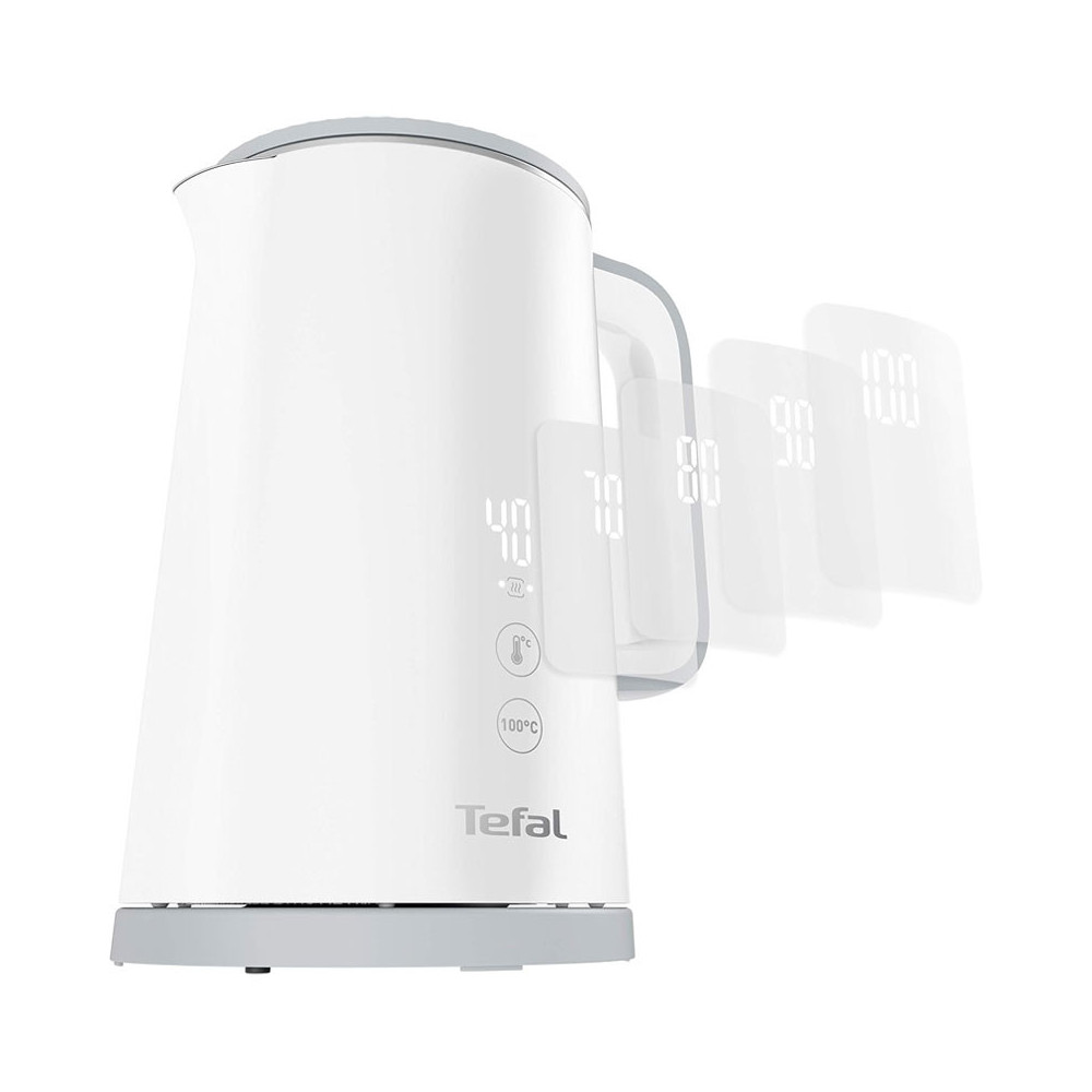 Bouilloire Numérique TEFAL 1800W / 1.5 Litres / Blanc / KO693110