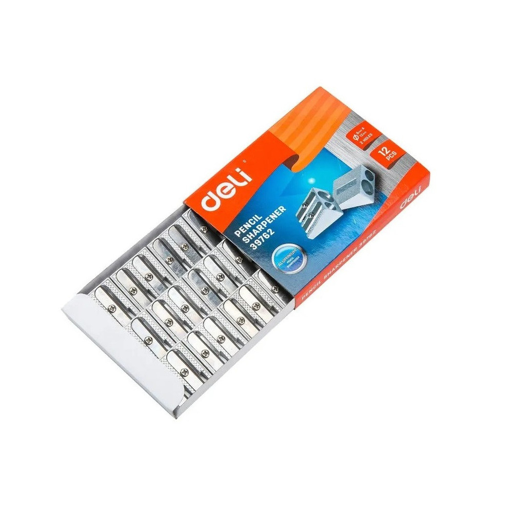 Pack de 12 TAILLE CRAYON METAL DOUBLE DELI