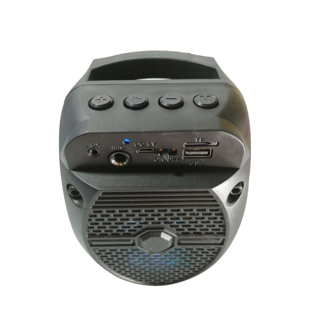 Mini haut-parleur Bluetooth Caisson de basses de 3 pouces Lumières RVB