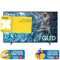 Tv Samsung 55" QLED 4K UHD Smart TV / 50 Hz / Noir + un chèque cadeau de 100 DT