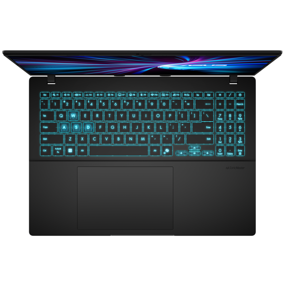 Pc Portable Gamer ASUS V16 V3607VJ / Intel Core 7 240H / RTX 3050 6G / 8 Go DDR5 / 512 Go SSD / Windows 11 Pro / Noir