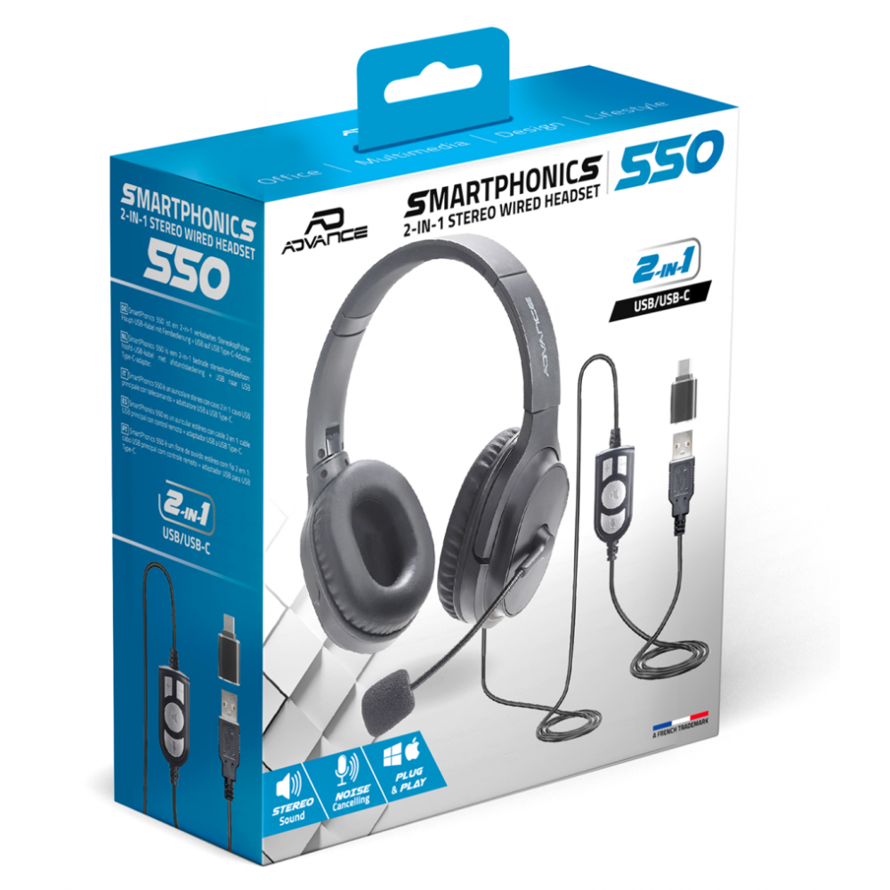 Casque micro Filaire - Advance SMARTPHONICS 550