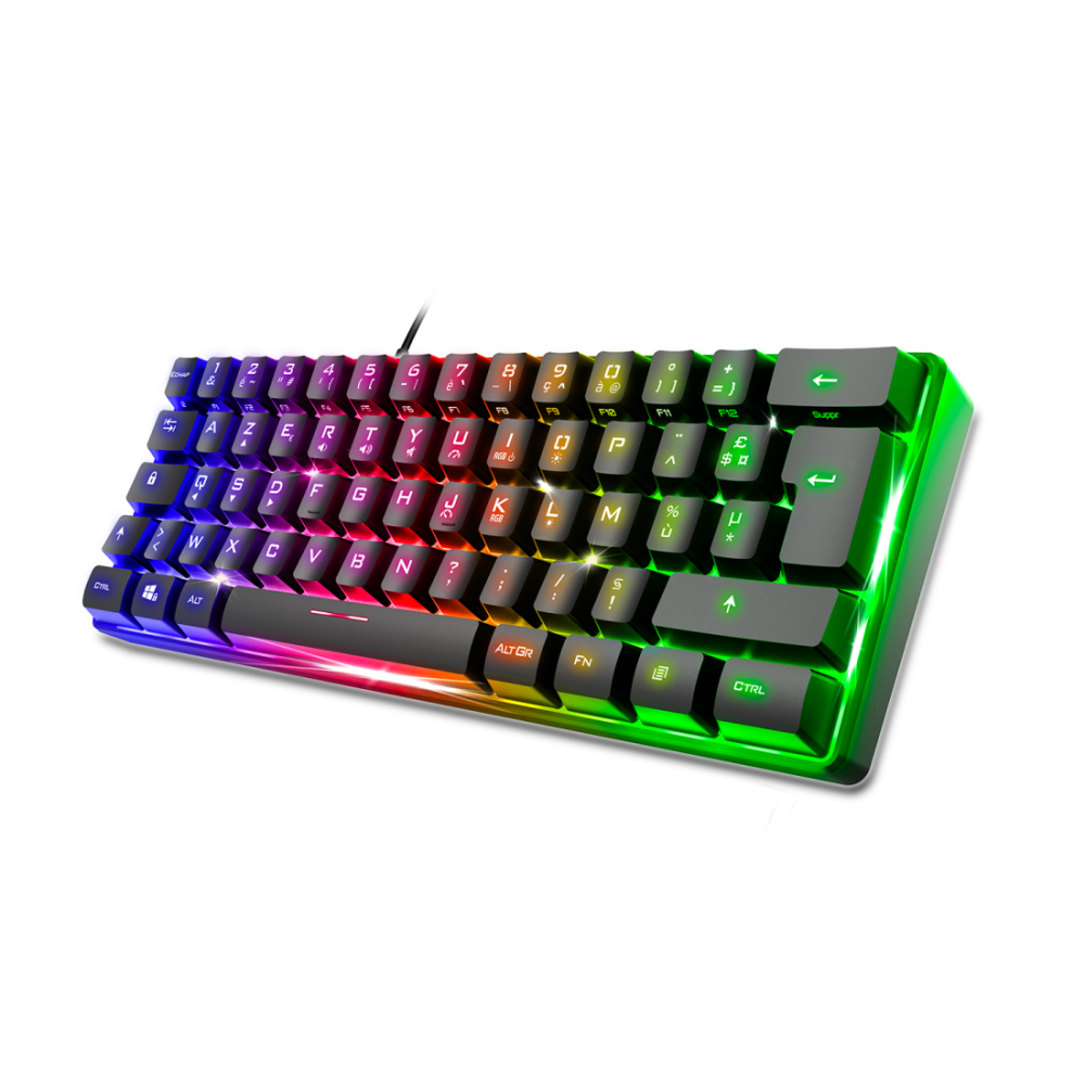 CLAVIER Gaming Spirit Of Gamer PRO K2 TKL RGB MEMBRANE USB NOIR