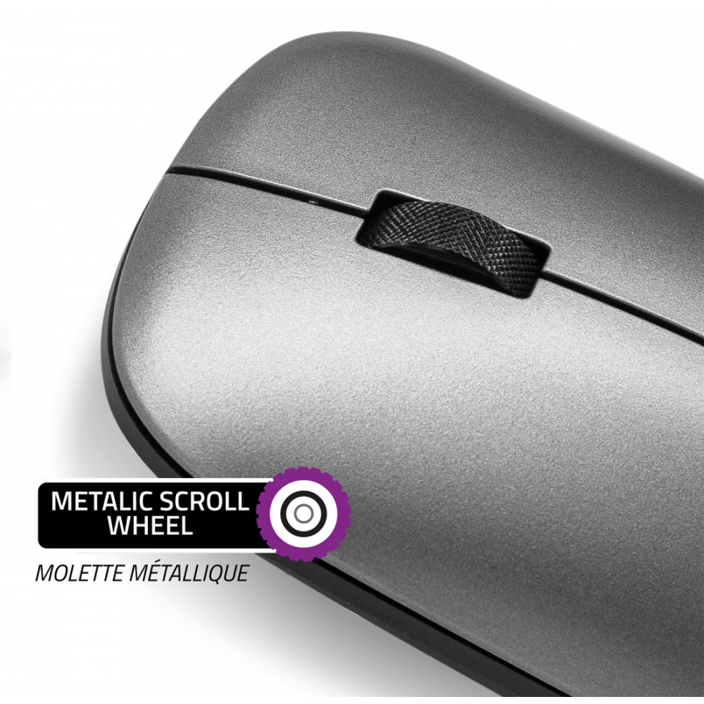 Souris Sans Fil ADVANCE Slimfit / Gris