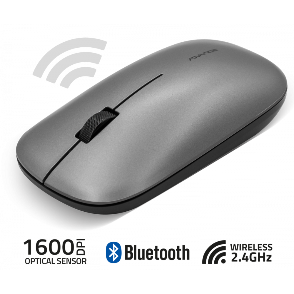 Souris Sans Fil ADVANCE Slimfit / Gris