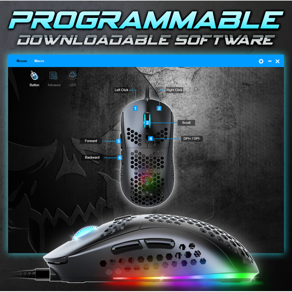 Souris Gamer Filaire SPIRIT OF GAMER PRO-M4 ULTRA LIGHT / BLACK