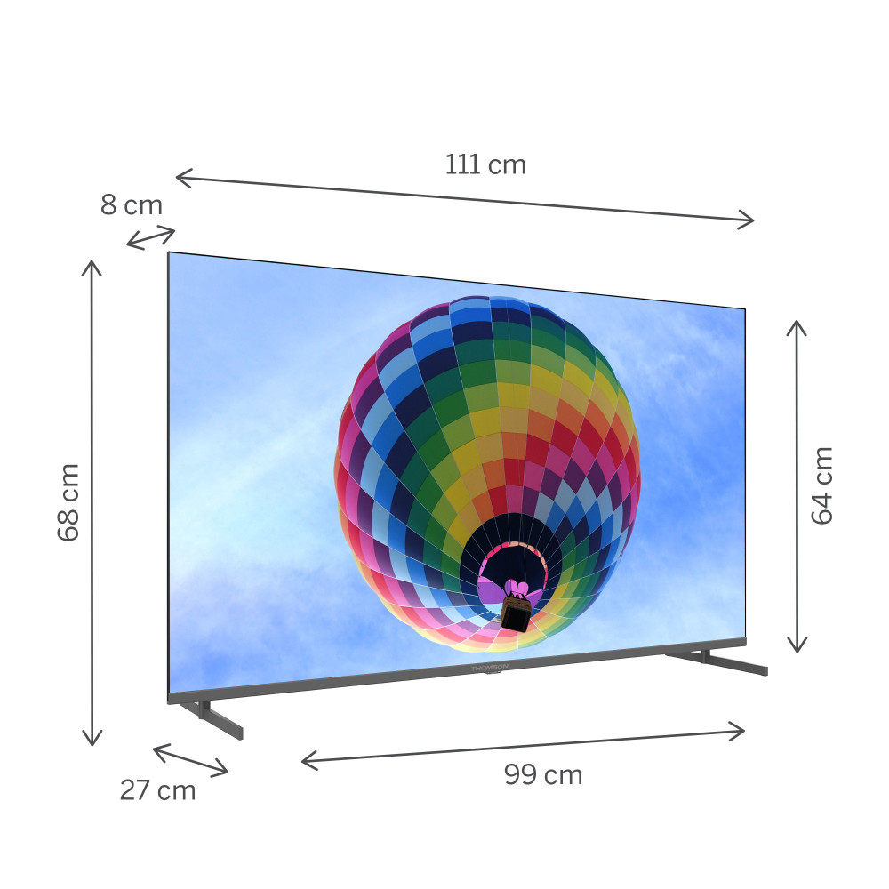 TV Thomson (50QG4S14) 50" QLED Side Feet - Google TV | Thomson Tunisie