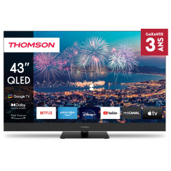 TV Thomson 43" QLED Plus Google TV avec Récepteur intégré