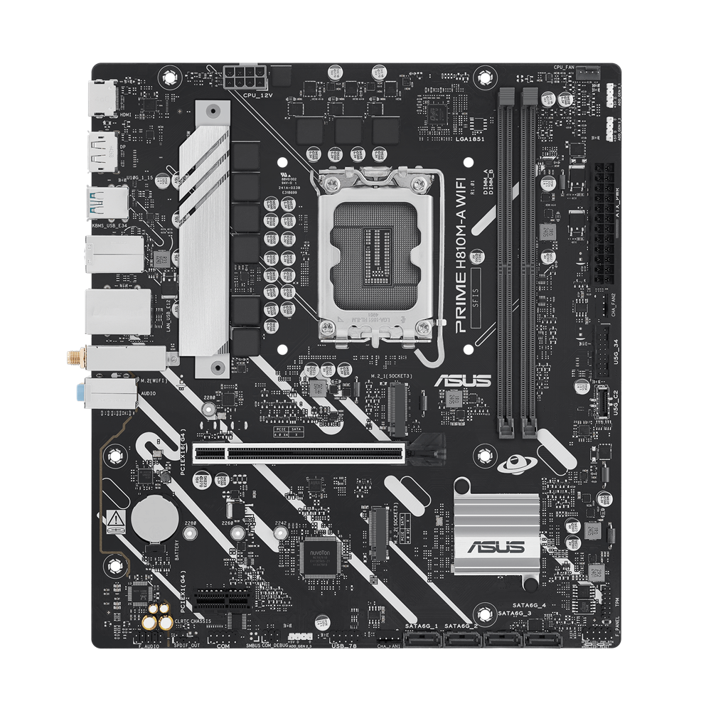 Carte mère Asus PRIME H810M-A WIFI / micro-ATX / DDR5