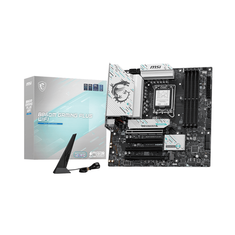 Carte mère MSI B860M GAMING PLUS WIFI / mATX / DDR5