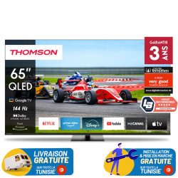 TV Thomson 65" QLED Pro - Google TV avec Récepteur Intégré