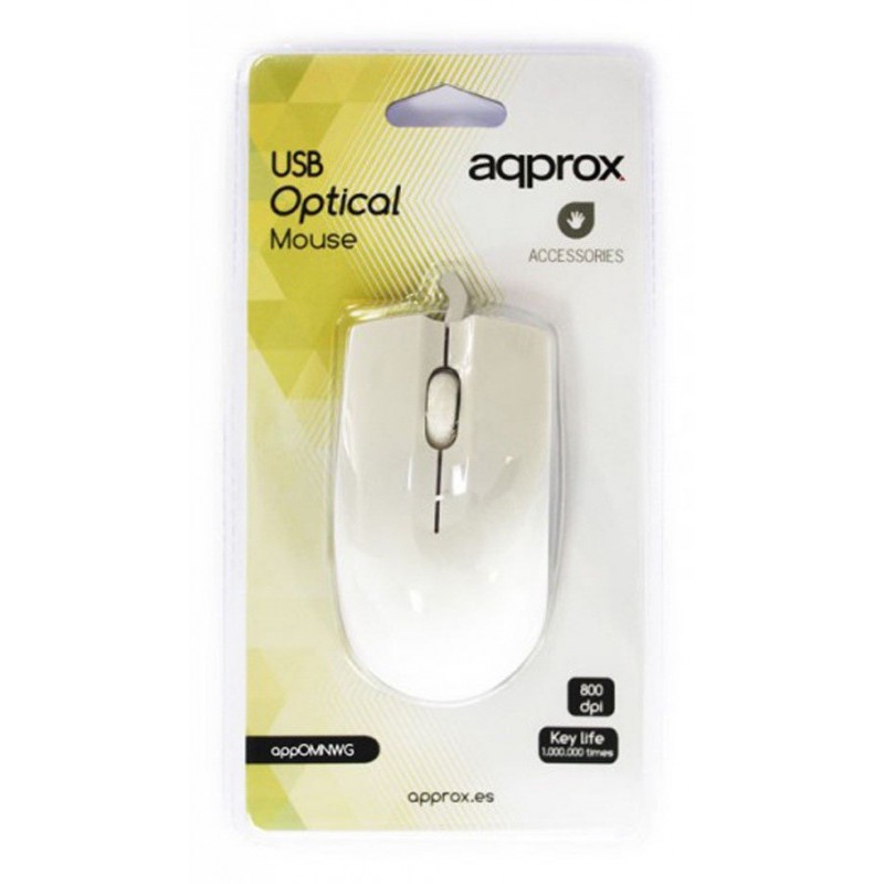 Souris Optique USB Aqprox / Blanc & Vert