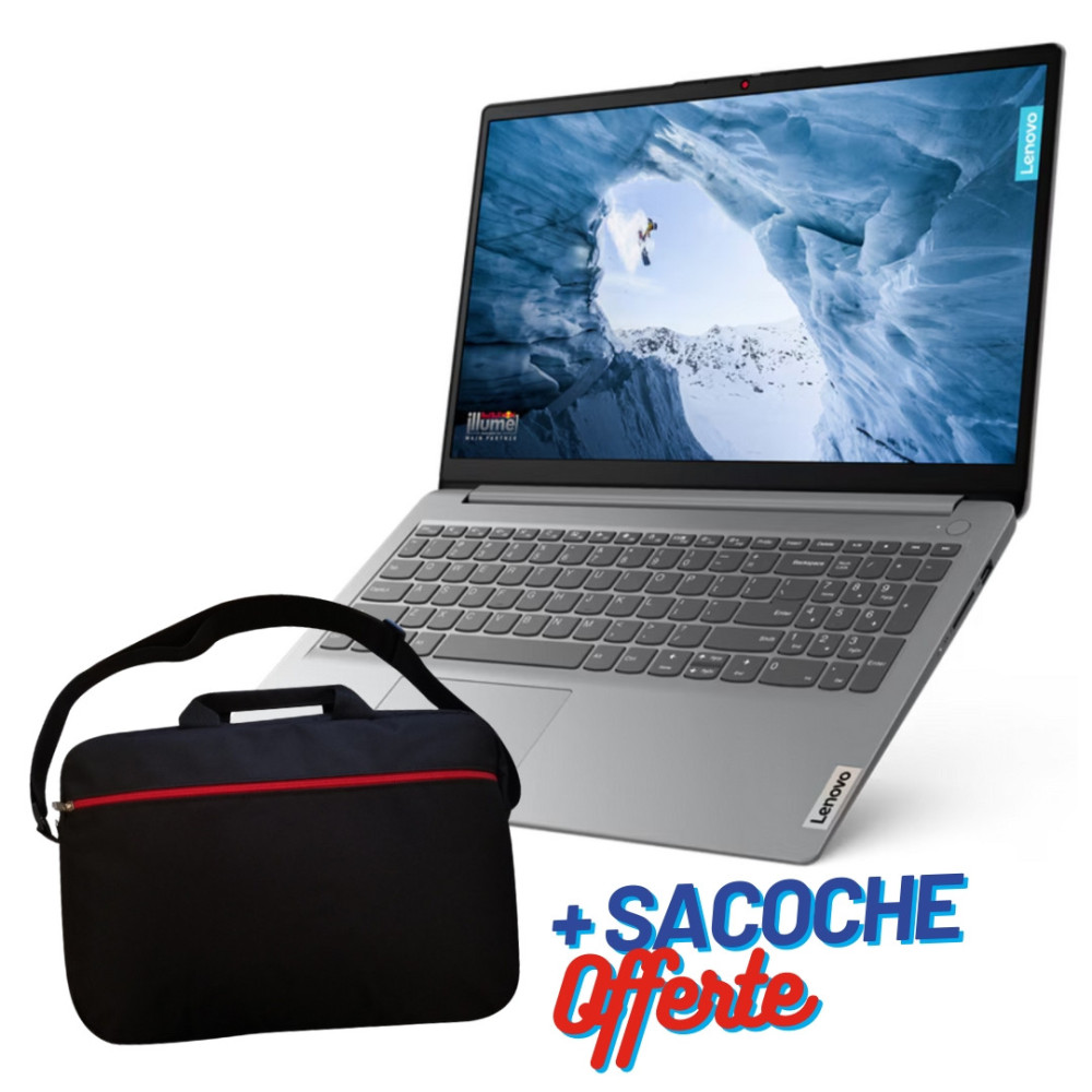 Pc Portable Lenovo IdeaPad 1 15IJL7 / Celeron N4500 / 8 Go / 256 Go SSD / Windows 11 / Gris