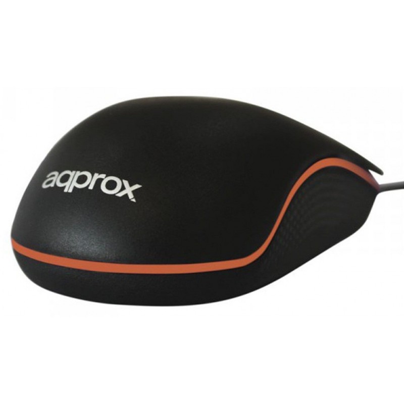 Souris Optique USB Aqprox / Noir & Orange