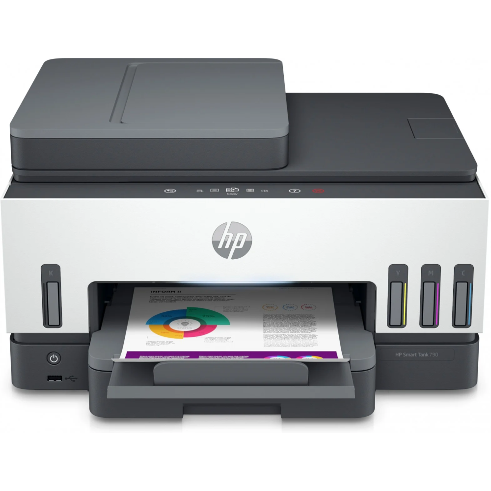 Imprimante Multifonction HP SMART TANK 790 / Couleur / A4 / Wi-Fi Avec 4 BOUTEILLES D'encre