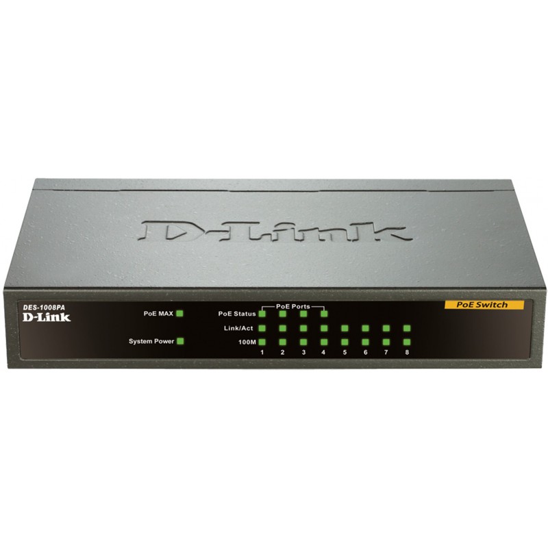 Switch Fast Ethernet pour bureau 8Ports avec 4POE image 0